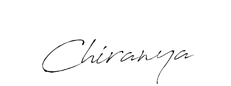 Create a beautiful signature design for name Chiranya. With this signature (Antro_Vectra) fonts, you can make a handwritten signature for free. Chiranya signature style 6 images and pictures png