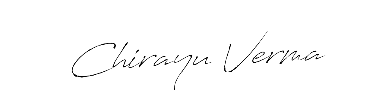 This is the best signature style for the Chirayu Verma name. Also you like these signature font (Antro_Vectra). Mix name signature. Chirayu Verma signature style 6 images and pictures png