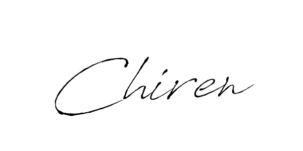 Make a beautiful signature design for name Chiren. With this signature (Antro_Vectra) style, you can create a handwritten signature for free. Chiren signature style 6 images and pictures png