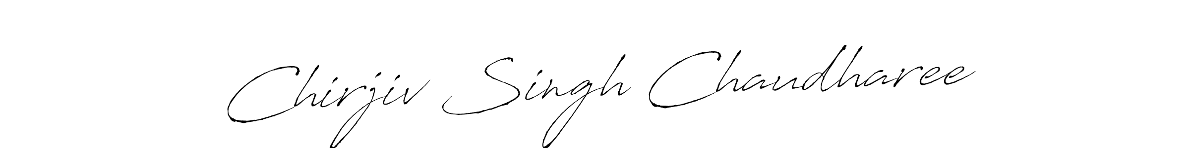 Antro_Vectra is a professional signature style that is perfect for those who want to add a touch of class to their signature. It is also a great choice for those who want to make their signature more unique. Get Chirjiv Singh Chaudharee name to fancy signature for free. Chirjiv Singh Chaudharee signature style 6 images and pictures png
