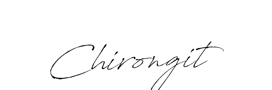 How to make Chirongit name signature. Use Antro_Vectra style for creating short signs online. This is the latest handwritten sign. Chirongit signature style 6 images and pictures png