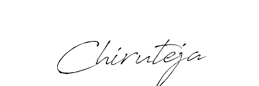 Design your own signature with our free online signature maker. With this signature software, you can create a handwritten (Antro_Vectra) signature for name Chiruteja. Chiruteja signature style 6 images and pictures png