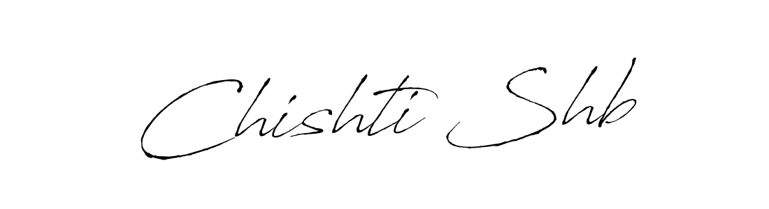 How to make Chishti Shb name signature. Use Antro_Vectra style for creating short signs online. This is the latest handwritten sign. Chishti Shb signature style 6 images and pictures png