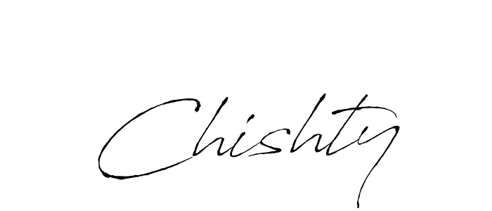 How to Draw Chishty signature style? Antro_Vectra is a latest design signature styles for name Chishty. Chishty signature style 6 images and pictures png