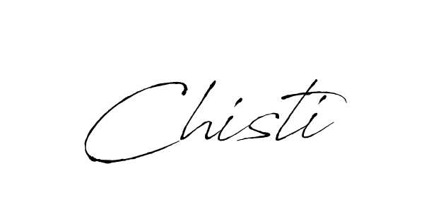 Chisti stylish signature style. Best Handwritten Sign (Antro_Vectra) for my name. Handwritten Signature Collection Ideas for my name Chisti. Chisti signature style 6 images and pictures png