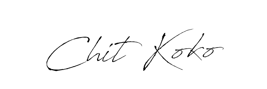 Make a beautiful signature design for name Chit Koko. Use this online signature maker to create a handwritten signature for free. Chit Koko signature style 6 images and pictures png