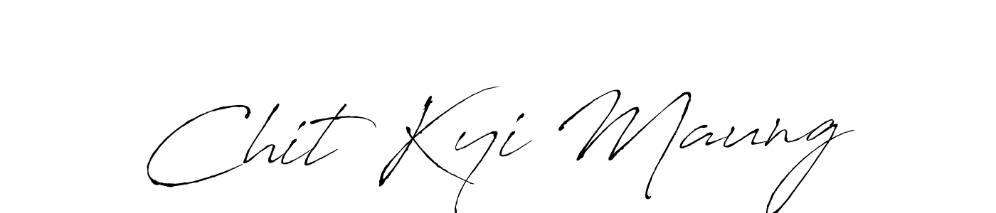 Also You can easily find your signature by using the search form. We will create Chit Kyi Maung name handwritten signature images for you free of cost using Antro_Vectra sign style. Chit Kyi Maung signature style 6 images and pictures png