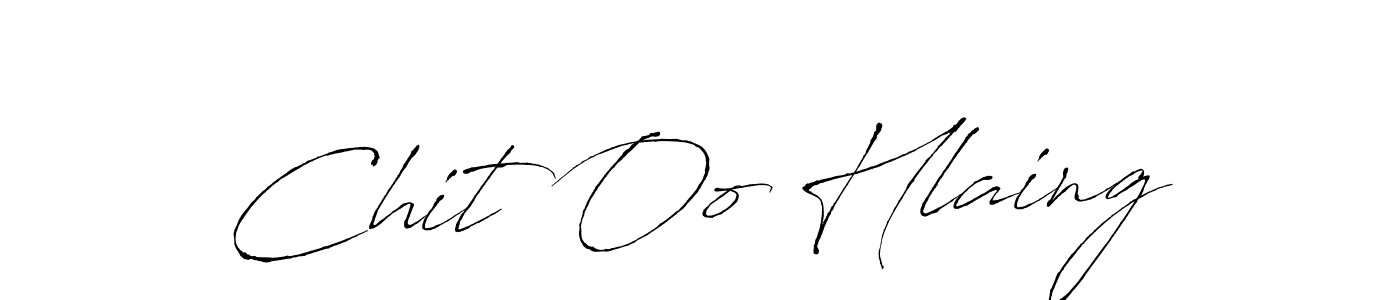 Make a beautiful signature design for name Chit Oo Hlaing. With this signature (Antro_Vectra) style, you can create a handwritten signature for free. Chit Oo Hlaing signature style 6 images and pictures png