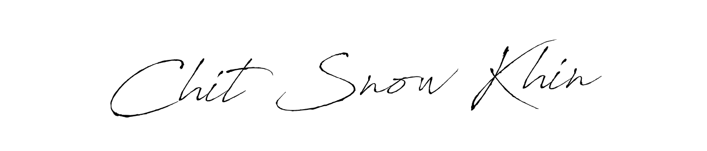 Design your own signature with our free online signature maker. With this signature software, you can create a handwritten (Antro_Vectra) signature for name Chit Snow Khin. Chit Snow Khin signature style 6 images and pictures png