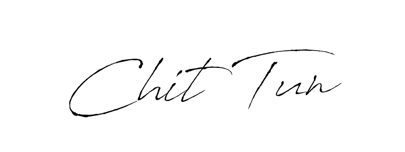 Also You can easily find your signature by using the search form. We will create Chit Tun name handwritten signature images for you free of cost using Antro_Vectra sign style. Chit Tun signature style 6 images and pictures png