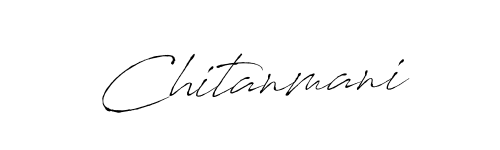 How to make Chitanmani signature? Antro_Vectra is a professional autograph style. Create handwritten signature for Chitanmani name. Chitanmani signature style 6 images and pictures png