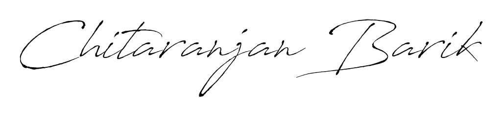 A classic penmanship look for Chitaranjan Barik. The Antro_Vectra font brings timeless elegance and confidence to every signed document. Chitaranjan Barik signature style 6 images and pictures png