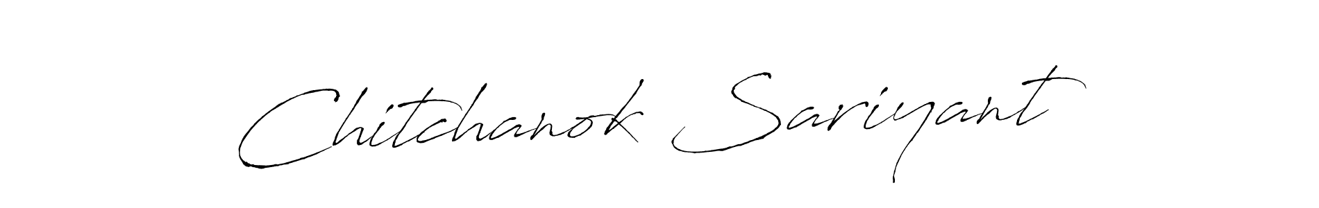 Chitchanok Sariyant stylish signature style. Best Handwritten Sign (Antro_Vectra) for my name. Handwritten Signature Collection Ideas for my name Chitchanok Sariyant. Chitchanok Sariyant signature style 6 images and pictures png