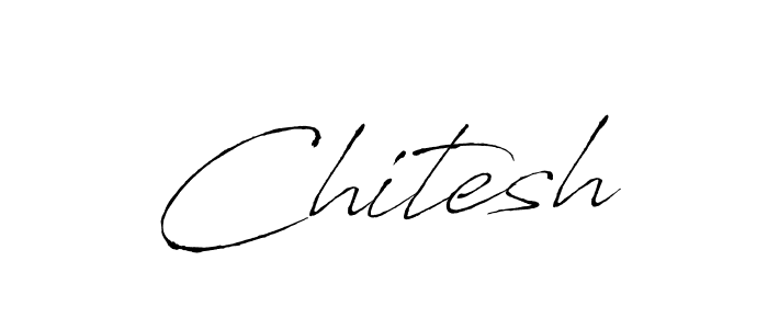 Make a beautiful signature design for name Chitesh. With this signature (Antro_Vectra) style, you can create a handwritten signature for free. Chitesh signature style 6 images and pictures png