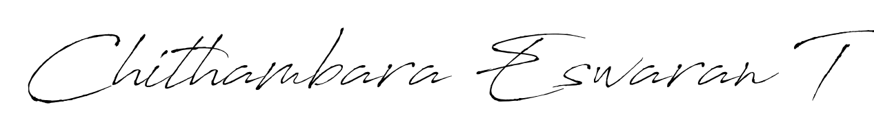 Chithambara Eswaran T stylish signature style. Best Handwritten Sign (Antro_Vectra) for my name. Handwritten Signature Collection Ideas for my name Chithambara Eswaran T. Chithambara Eswaran T signature style 6 images and pictures png