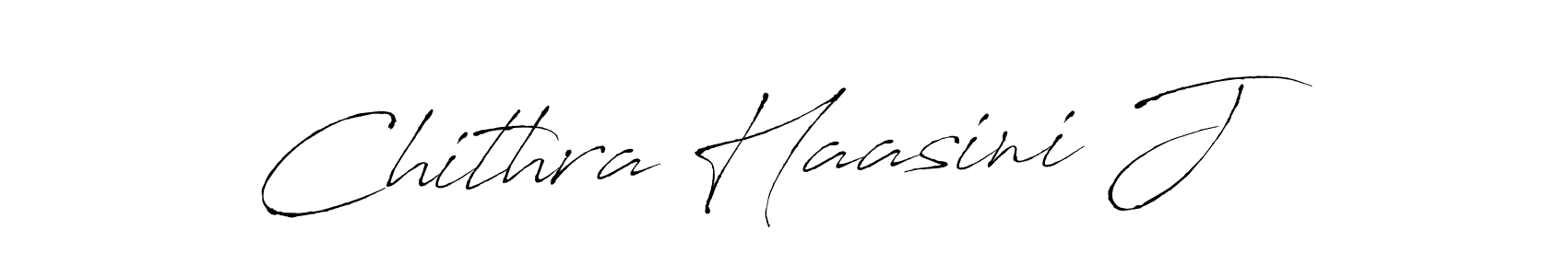 Create a beautiful signature design for name Chithra Haasini J. With this signature (Antro_Vectra) fonts, you can make a handwritten signature for free. Chithra Haasini J signature style 6 images and pictures png