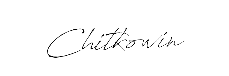 Use a signature maker to create a handwritten signature online. With this signature software, you can design (Antro_Vectra) your own signature for name Chitkowin. Chitkowin signature style 6 images and pictures png