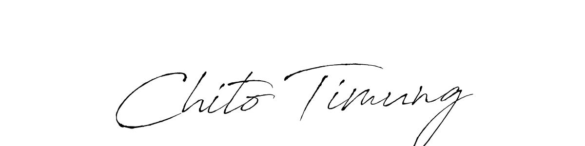 The best way (Antro_Vectra) to make a short signature is to pick only two or three words in your name. The name Chito Timung include a total of six letters. For converting this name. Chito Timung signature style 6 images and pictures png