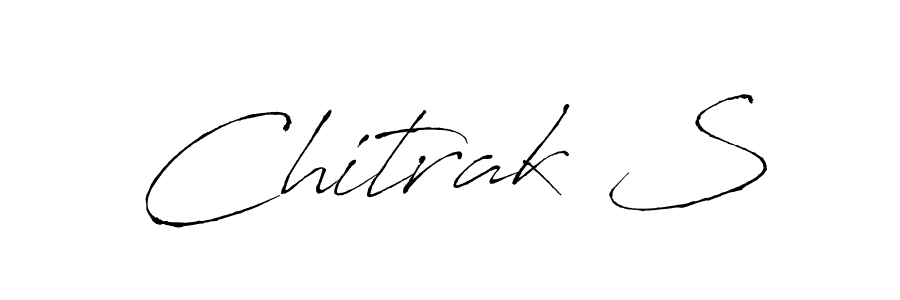 Chitrak S stylish signature style. Best Handwritten Sign (Antro_Vectra) for my name. Handwritten Signature Collection Ideas for my name Chitrak S. Chitrak S signature style 6 images and pictures png