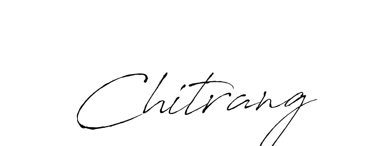 Design your own signature with our free online signature maker. With this signature software, you can create a handwritten (Antro_Vectra) signature for name Chitrang. Chitrang signature style 6 images and pictures png