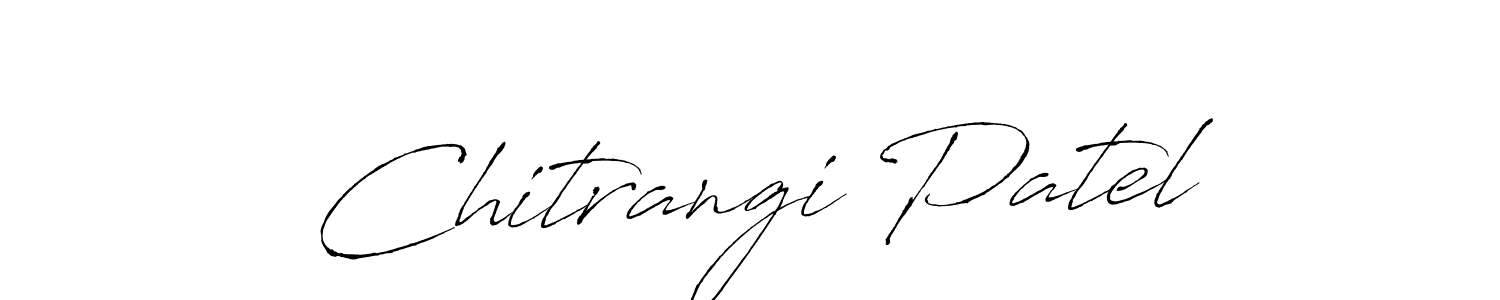 Create a beautiful signature design for name Chitrangi Patel. With this signature (Antro_Vectra) fonts, you can make a handwritten signature for free. Chitrangi Patel signature style 6 images and pictures png