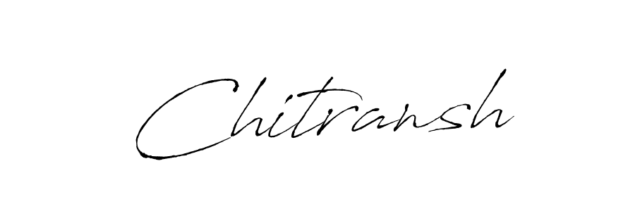 Make a beautiful signature design for name Chitransh. With this signature (Antro_Vectra) style, you can create a handwritten signature for free. Chitransh signature style 6 images and pictures png