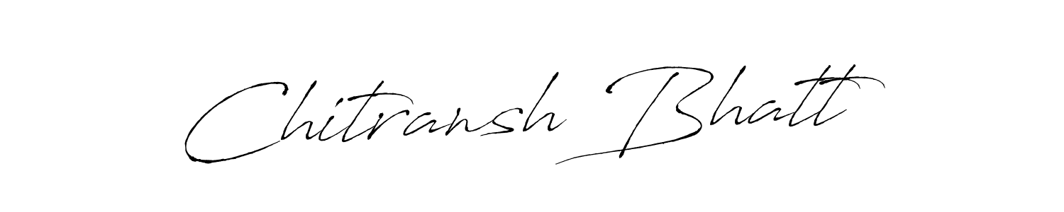 It looks lik you need a new signature style for name Chitransh Bhatt. Design unique handwritten (Antro_Vectra) signature with our free signature maker in just a few clicks. Chitransh Bhatt signature style 6 images and pictures png