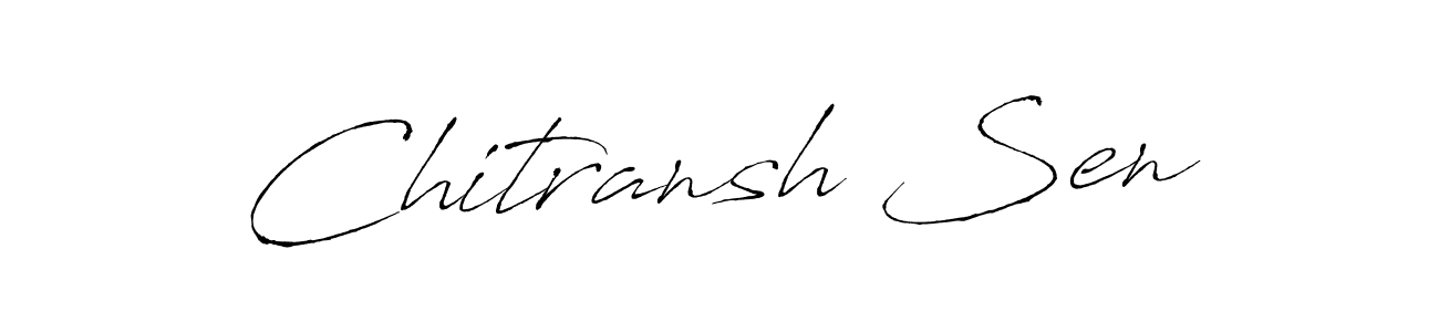 Create a beautiful signature design for name Chitransh Sen. With this signature (Antro_Vectra) fonts, you can make a handwritten signature for free. Chitransh Sen signature style 6 images and pictures png