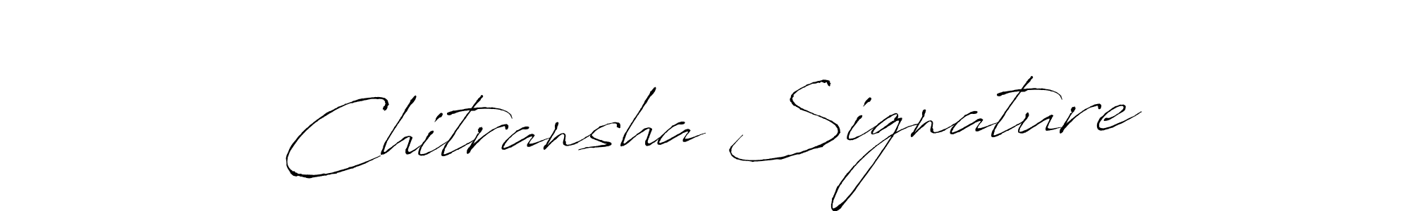 Create a beautiful signature design for name Chitransha Signature. With this signature (Antro_Vectra) fonts, you can make a handwritten signature for free. Chitransha Signature signature style 6 images and pictures png