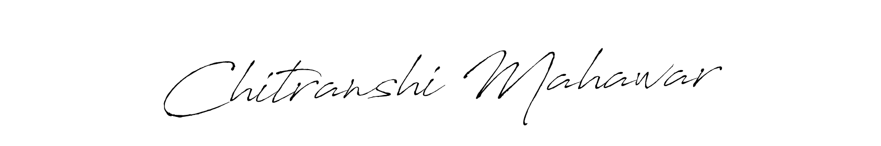 Create a beautiful signature design for name Chitranshi Mahawar. With this signature (Antro_Vectra) fonts, you can make a handwritten signature for free. Chitranshi Mahawar signature style 6 images and pictures png