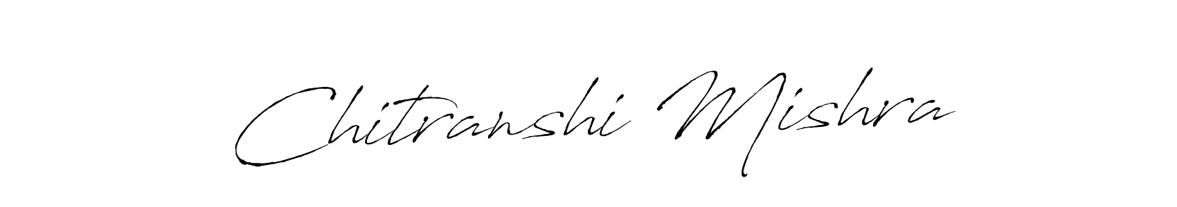 Create a beautiful signature design for name Chitranshi Mishra. With this signature (Antro_Vectra) fonts, you can make a handwritten signature for free. Chitranshi Mishra signature style 6 images and pictures png