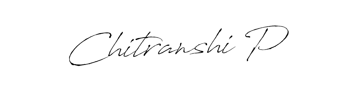 Chitranshi P stylish signature style. Best Handwritten Sign (Antro_Vectra) for my name. Handwritten Signature Collection Ideas for my name Chitranshi P. Chitranshi P signature style 6 images and pictures png