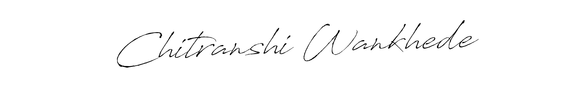 How to make Chitranshi Wankhede signature? Antro_Vectra is a professional autograph style. Create handwritten signature for Chitranshi Wankhede name. Chitranshi Wankhede signature style 6 images and pictures png