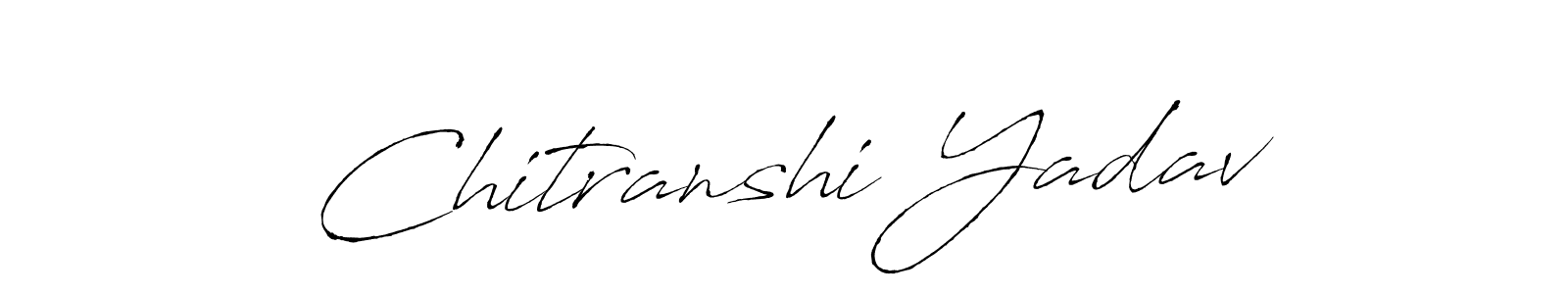 Use a signature maker to create a handwritten signature online. With this signature software, you can design (Antro_Vectra) your own signature for name Chitranshi Yadav. Chitranshi Yadav signature style 6 images and pictures png