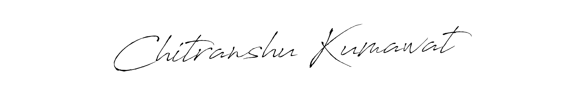 Create a beautiful signature design for name Chitranshu Kumawat. With this signature (Antro_Vectra) fonts, you can make a handwritten signature for free. Chitranshu Kumawat signature style 6 images and pictures png