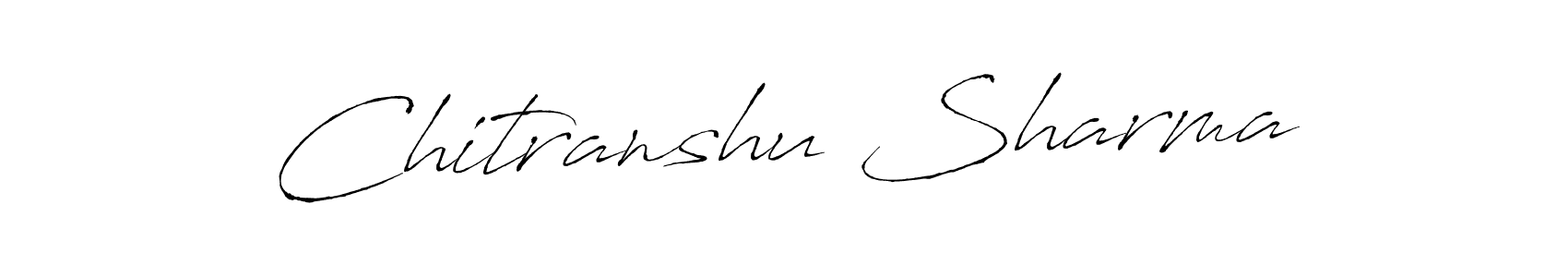 Chitranshu Sharma stylish signature style. Best Handwritten Sign (Antro_Vectra) for my name. Handwritten Signature Collection Ideas for my name Chitranshu Sharma. Chitranshu Sharma signature style 6 images and pictures png