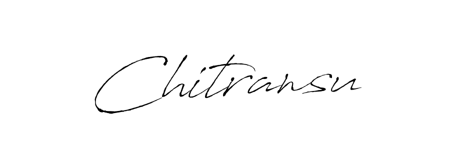 Design your own signature with our free online signature maker. With this signature software, you can create a handwritten (Antro_Vectra) signature for name Chitransu. Chitransu signature style 6 images and pictures png