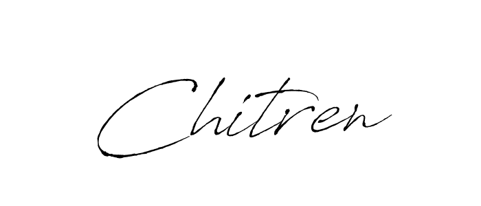 How to make Chitren signature? Antro_Vectra is a professional autograph style. Create handwritten signature for Chitren name. Chitren signature style 6 images and pictures png