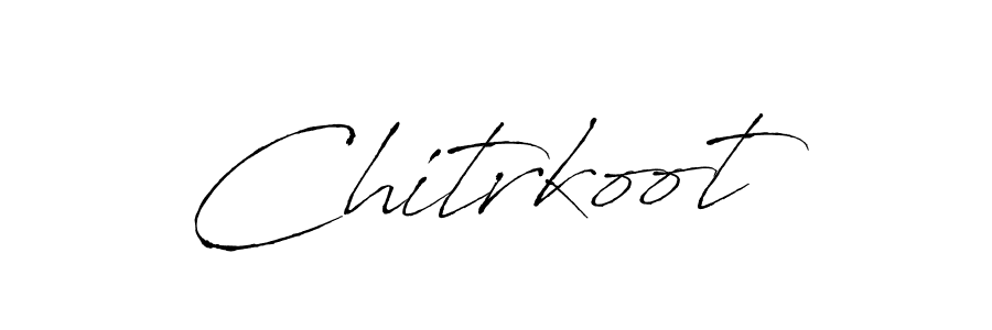 Design your own signature with our free online signature maker. With this signature software, you can create a handwritten (Antro_Vectra) signature for name Chitrkoot. Chitrkoot signature style 6 images and pictures png