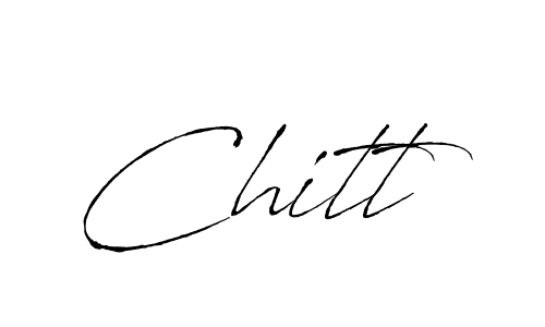 Design your own signature with our free online signature maker. With this signature software, you can create a handwritten (Antro_Vectra) signature for name Chitt. Chitt signature style 6 images and pictures png