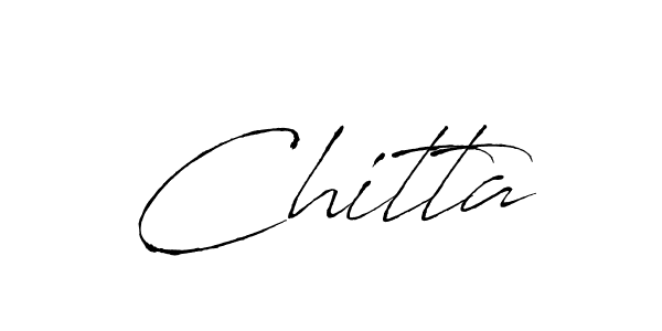 Design your own signature with our free online signature maker. With this signature software, you can create a handwritten (Antro_Vectra) signature for name Chitta. Chitta signature style 6 images and pictures png