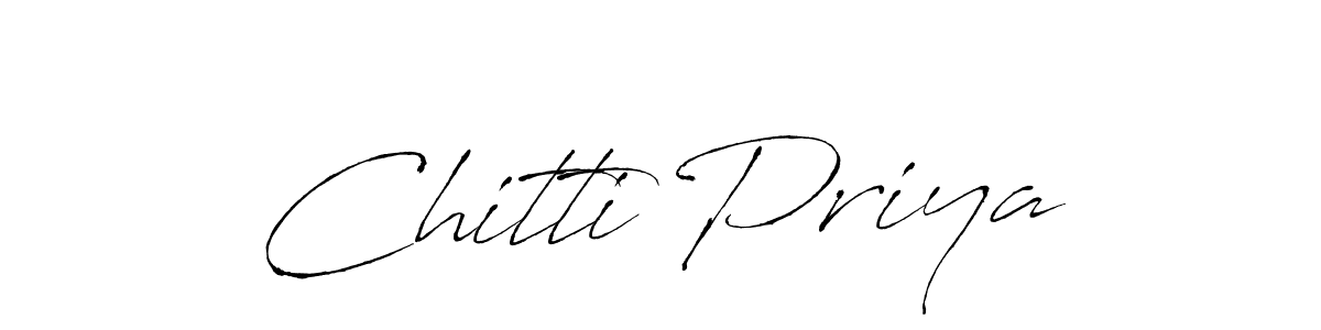 How to make Chitti Priya signature? Antro_Vectra is a professional autograph style. Create handwritten signature for Chitti Priya name. Chitti Priya signature style 6 images and pictures png