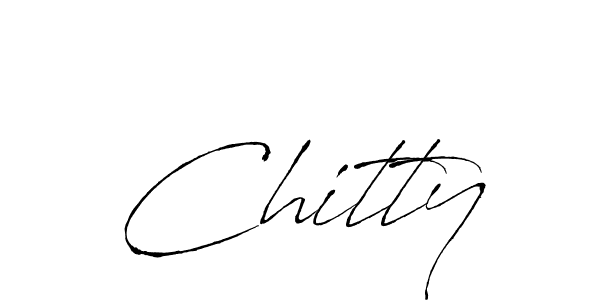 Design your own signature with our free online signature maker. With this signature software, you can create a handwritten (Antro_Vectra) signature for name Chitty. Chitty signature style 6 images and pictures png