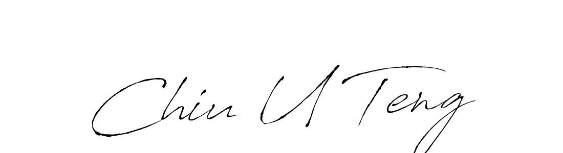 You should practise on your own different ways (Antro_Vectra) to write your name (Chiu U Teng) in signature. don't let someone else do it for you. Chiu U Teng signature style 6 images and pictures png