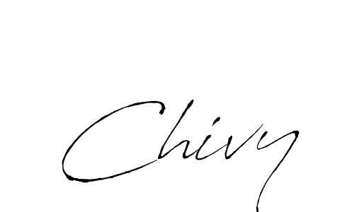 Use a signature maker to create a handwritten signature online. With this signature software, you can design (Antro_Vectra) your own signature for name Chivy. Chivy signature style 6 images and pictures png