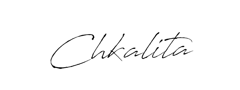 Create a beautiful signature design for name Chkalita. With this signature (Antro_Vectra) fonts, you can make a handwritten signature for free. Chkalita signature style 6 images and pictures png