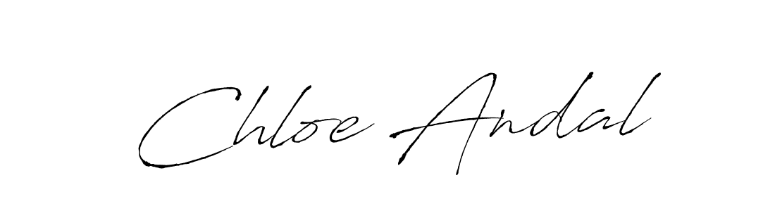 Chloe Andal stylish signature style. Best Handwritten Sign (Antro_Vectra) for my name. Handwritten Signature Collection Ideas for my name Chloe Andal. Chloe Andal signature style 6 images and pictures png
