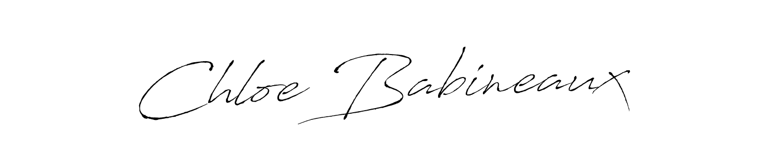 Create a beautiful signature design for name Chloe Babineaux. With this signature (Antro_Vectra) fonts, you can make a handwritten signature for free. Chloe Babineaux signature style 6 images and pictures png