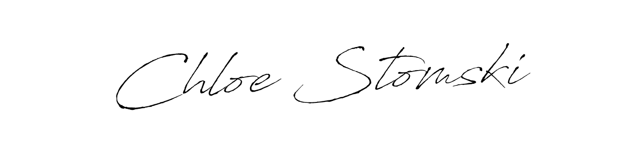 Use a signature maker to create a handwritten signature online. With this signature software, you can design (Antro_Vectra) your own signature for name Chloe Stomski. Chloe Stomski signature style 6 images and pictures png