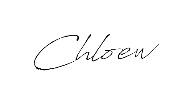 How to make Chloew name signature. Use Antro_Vectra style for creating short signs online. This is the latest handwritten sign. Chloew signature style 6 images and pictures png